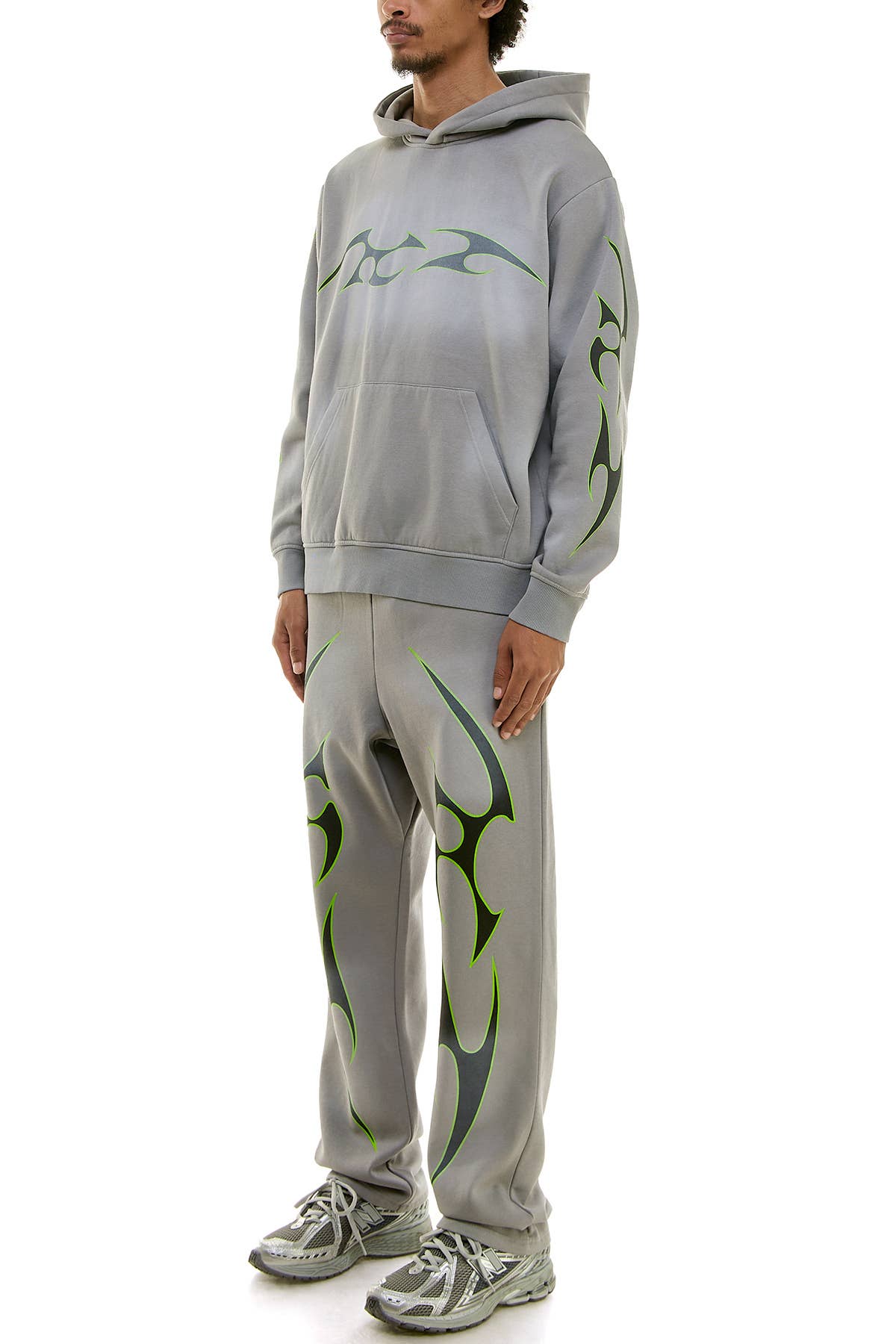 KDNK TRIBAL LOGO HOODIE AND SWEATPANTS SET