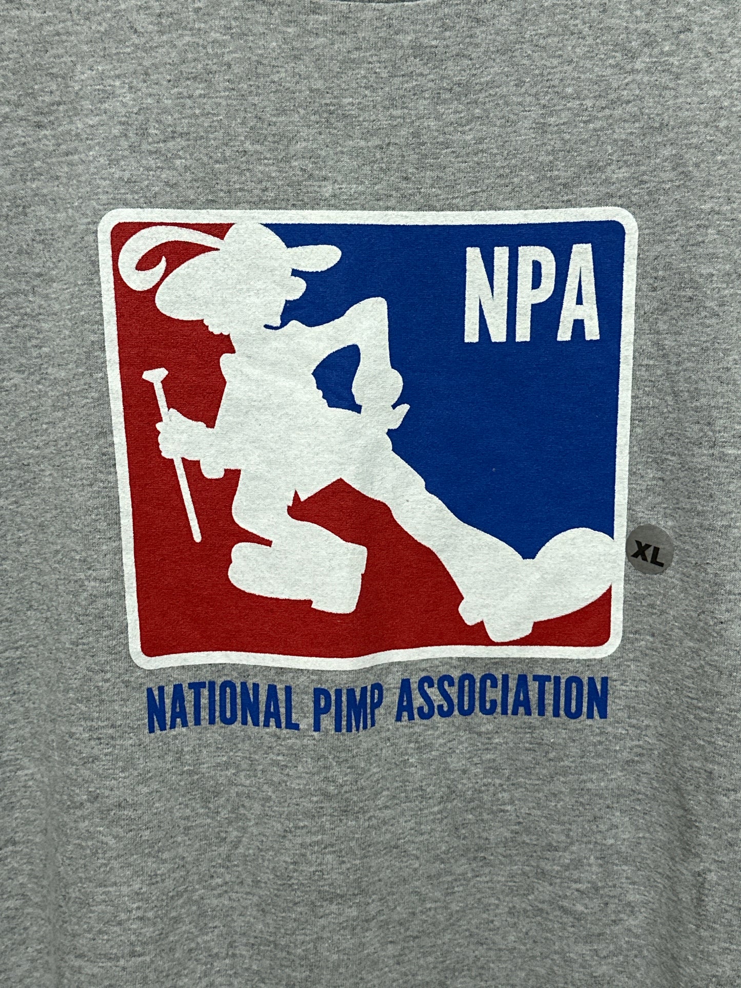 Y2K National Pimp Association Adult Humor Graphic Tee XL