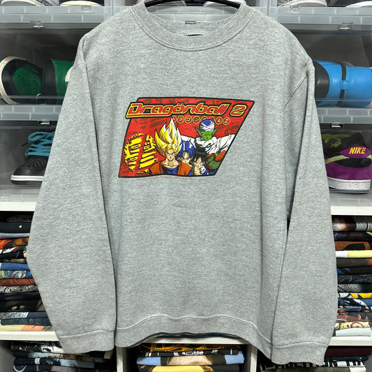 Vintage Y2K Dragon Ball Z Anime Graphic Sweatshirt Crewneck RARE Medium