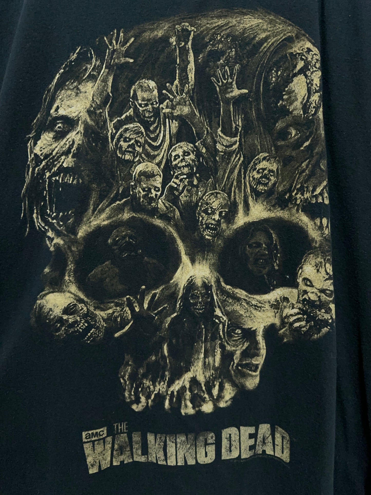 The Walking Dead Zombie Skull Promo Graphic Tee XXL