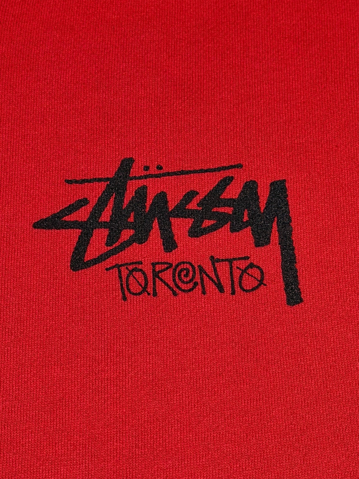 STUSSY TORONTO LOGO SCRIPT GRAPHIC HOODIE XXL