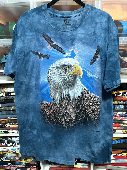 The Mountain Big Eagle Tie Dye Graphic Tee Large