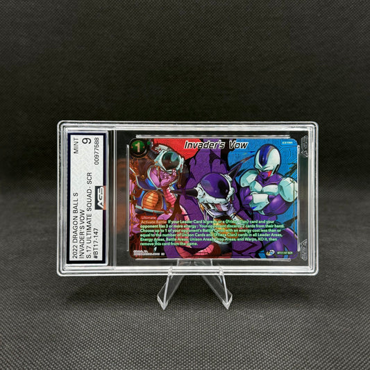 Dragon Ball Super Invader's Vow BT17-147 SCR AGS 9 Mint