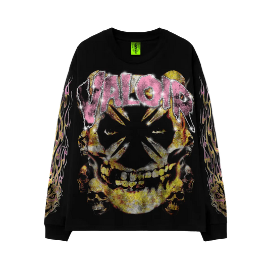 VALOIR MADE DISTURBED LONG SLEEVE TEE