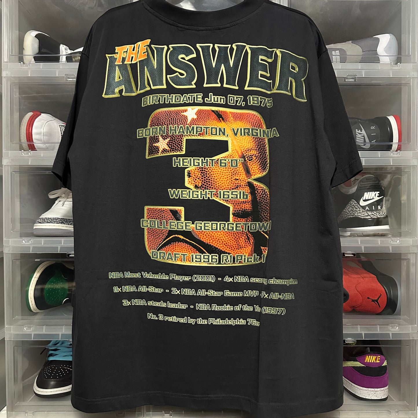 Allen Iverson Rap Tee Marino Morwood XL