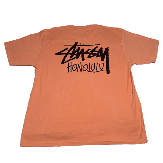 STUSSY HONOLULU LOGO SCRIPT GRAPHIC TEE XL