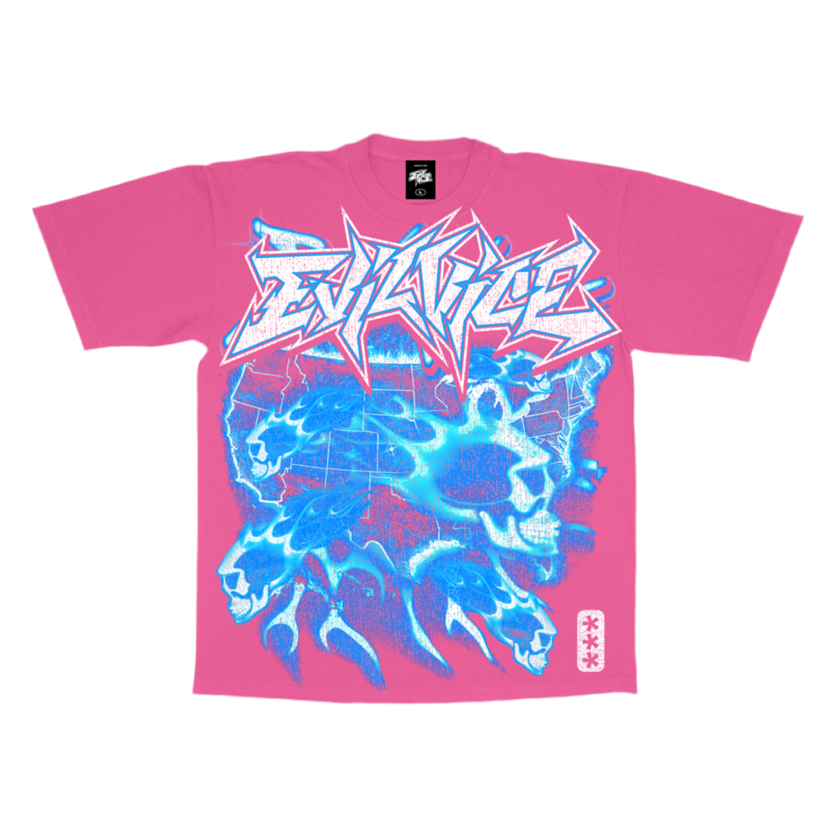 Evil Vice Country Flame Graphic Tee