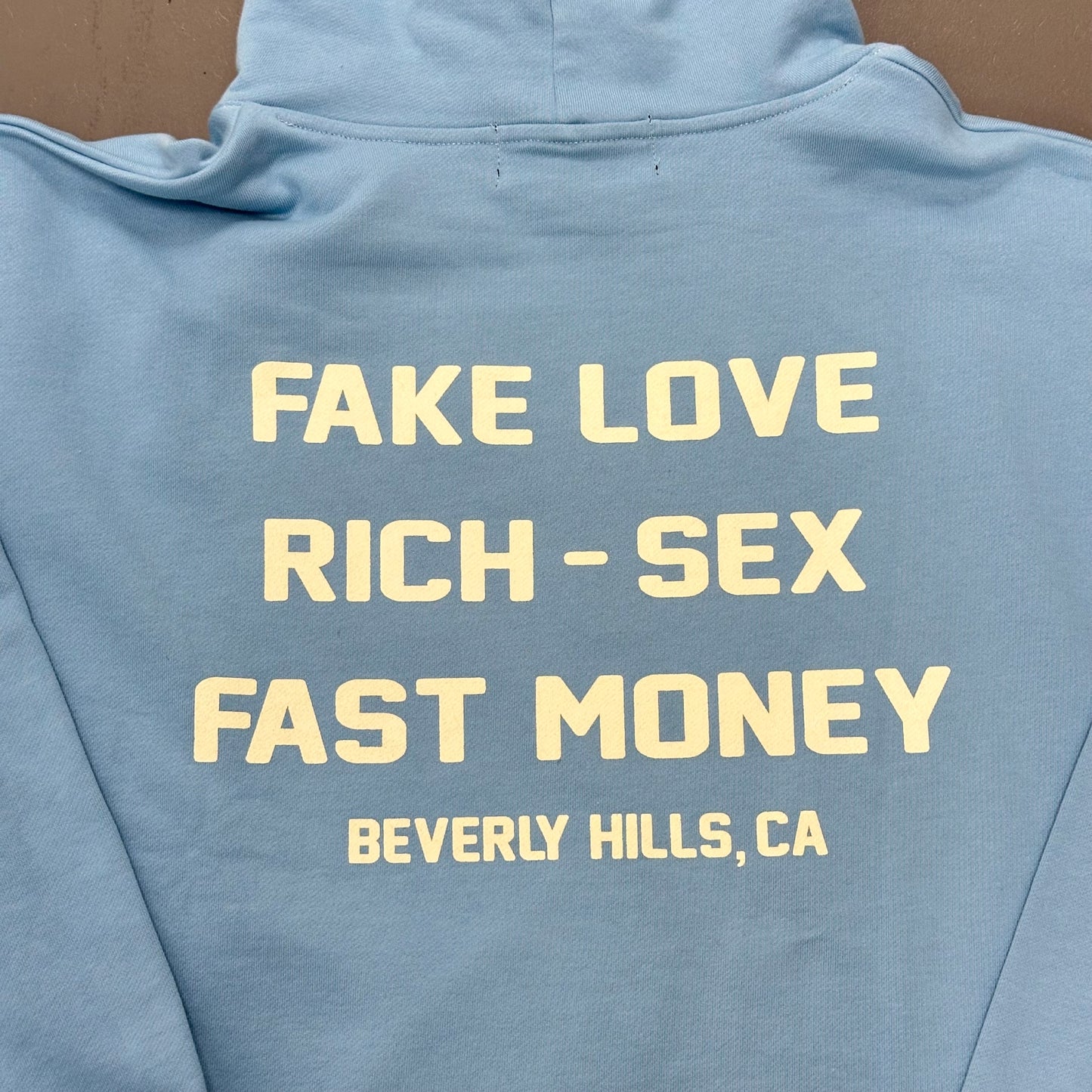 Homme Femme LA Hotel Beverly Hills Graphic Hoodie Large