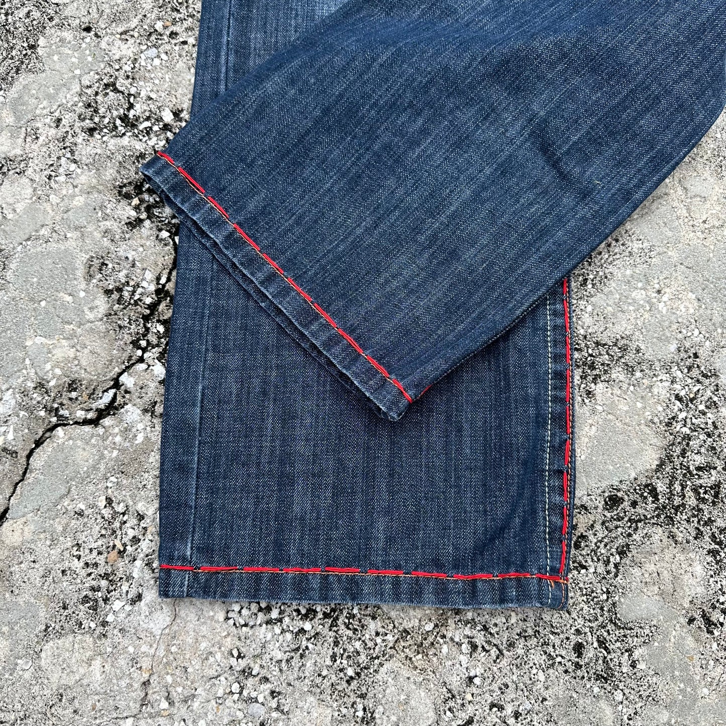 Laguna Beach Red Stitch Denim Jeans Size 38