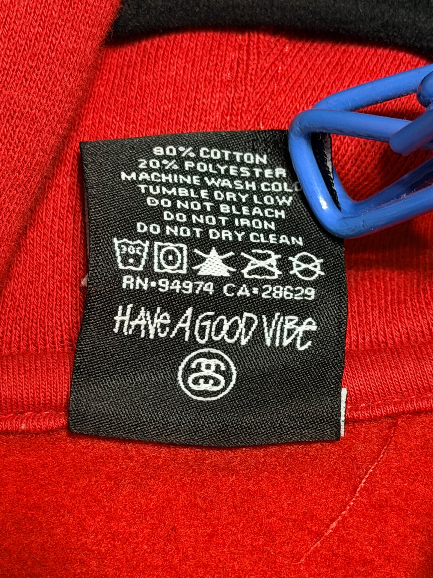 STUSSY TORONTO LOGO SCRIPT GRAPHIC HOODIE XXL