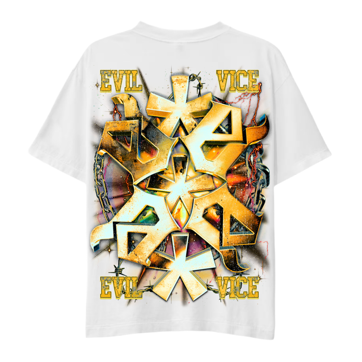 EVIL VICE NO CHAINS EAGLE TEE