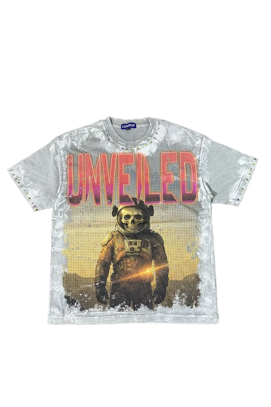 LOWKUT UNVEILED CRYSTAL TEE DARK GREY