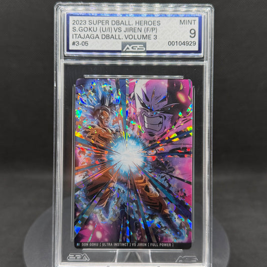 Dragon Ball Son Goku vs Jiren Itajaga #3-05 SSR Graded Japanese AGS 9 MINT