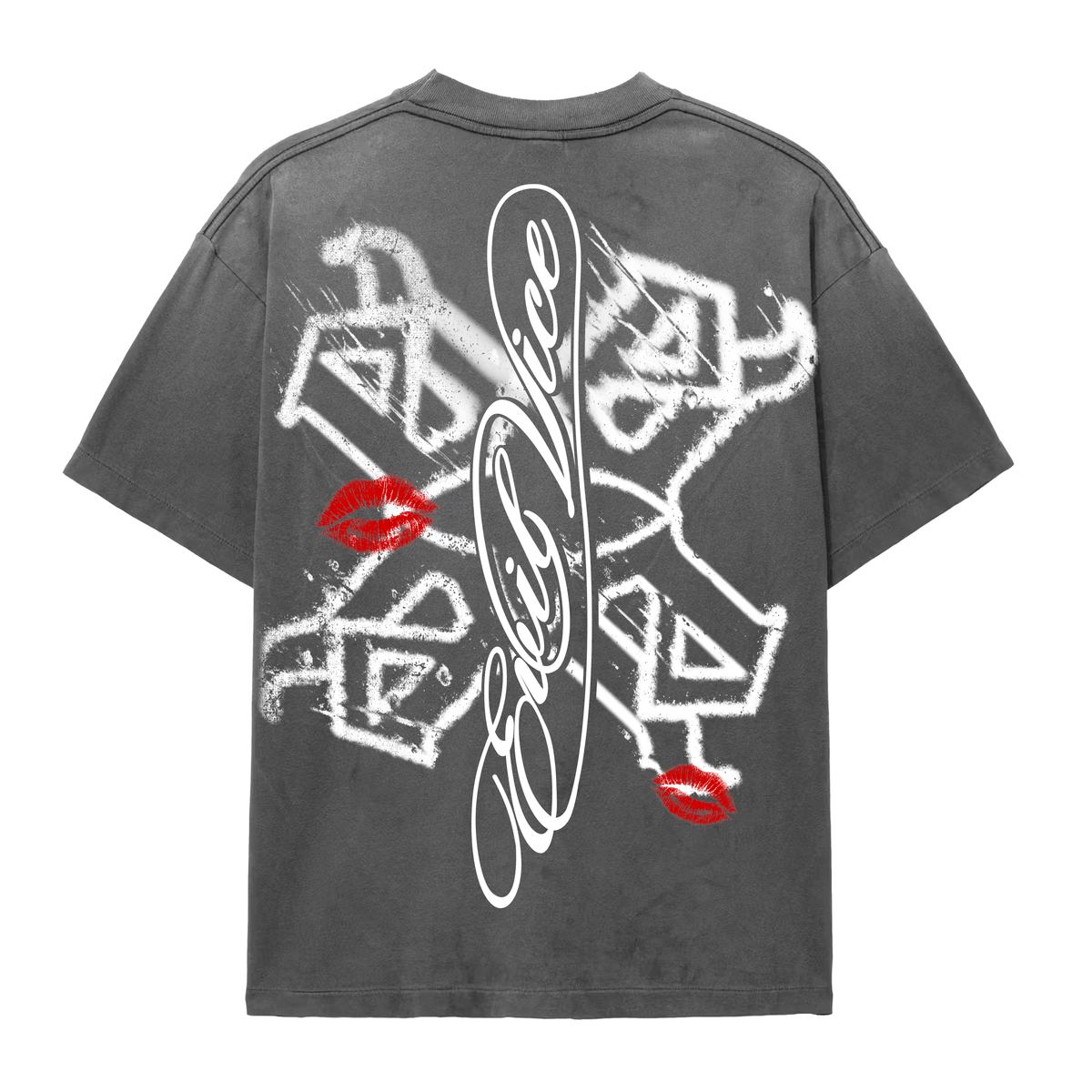 EVIL VICE FACES TEE VINTAGE WASH