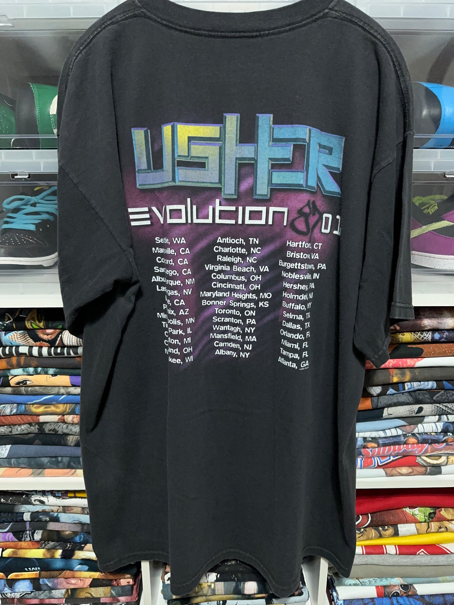 Vintage 2000s Usher Evolution 8701 Tour Tee XL