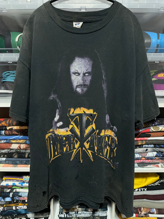Vintage WWF The Undertaker Big Face Graphic T-Shirt XL