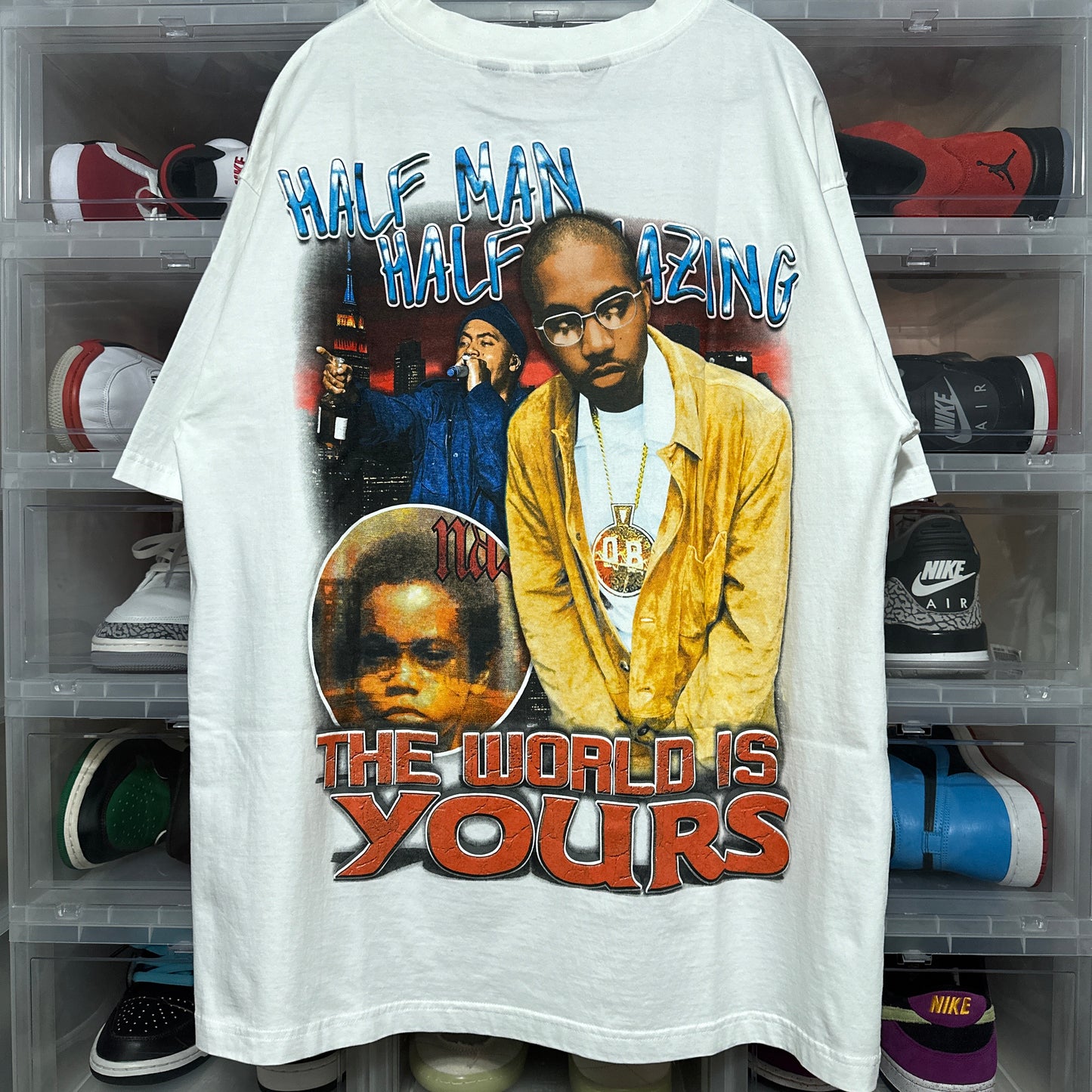 Marino Morwood Nas The World Is Yours Rap Tee XL