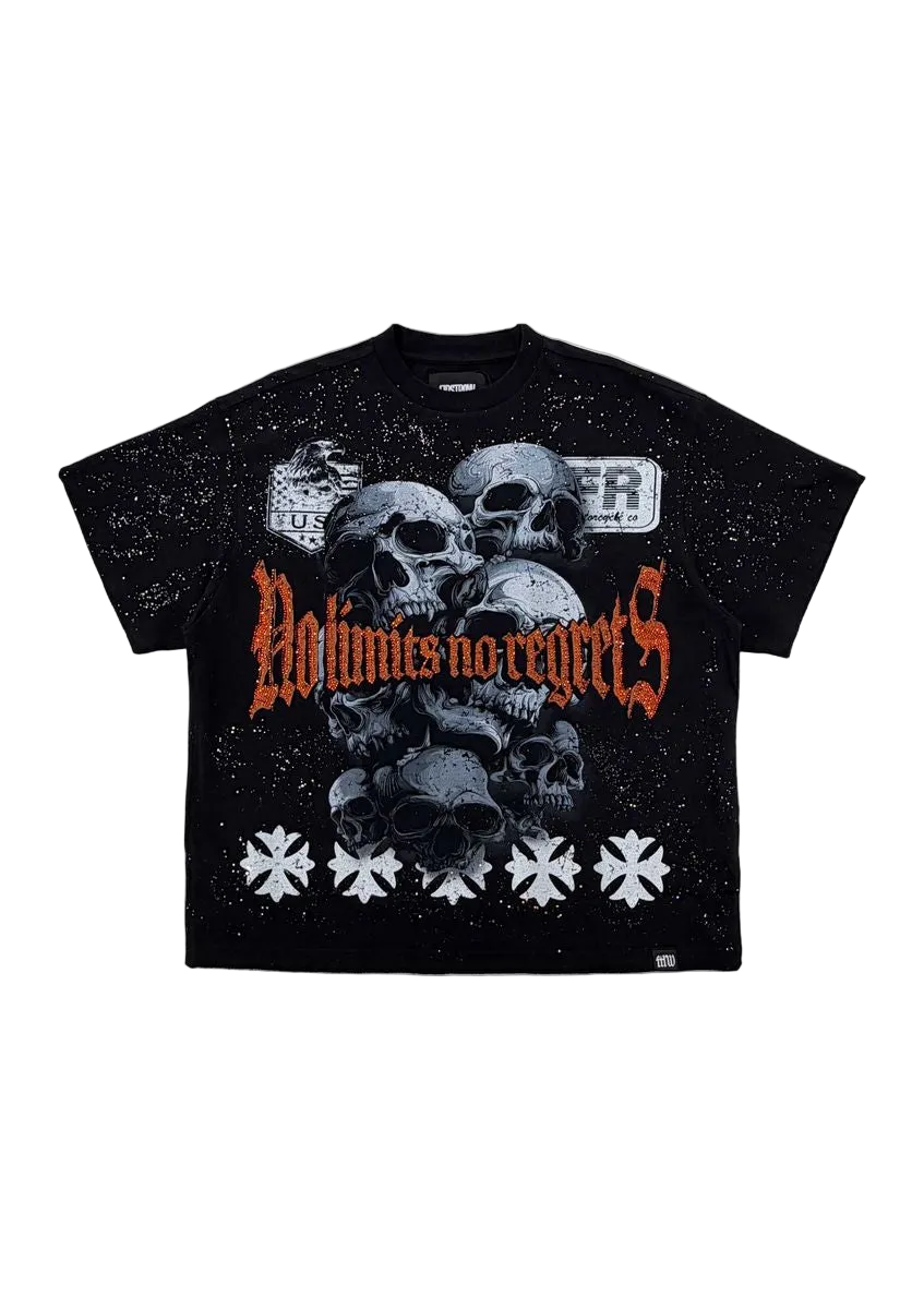 STEEL ANGELS EMBER STORM CROP TEE