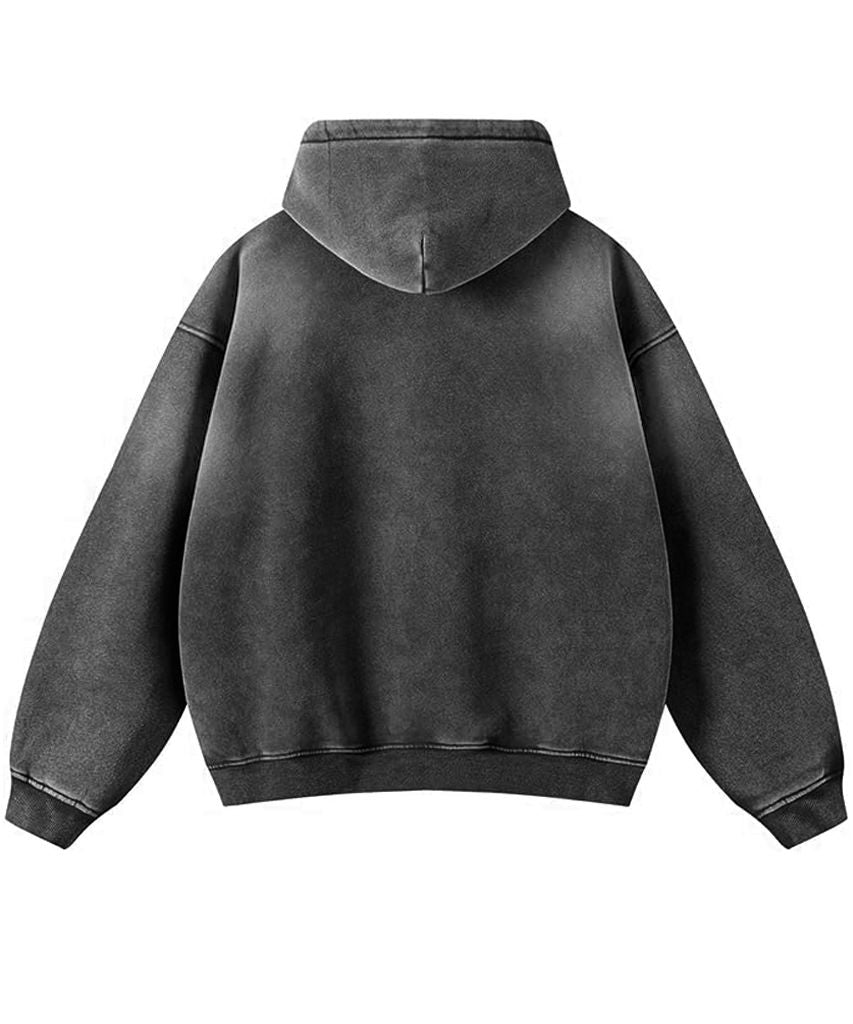 LOWKUT BELAIR JUMBO CRYSTAL HOODIE WASHED BLACK PREORDER