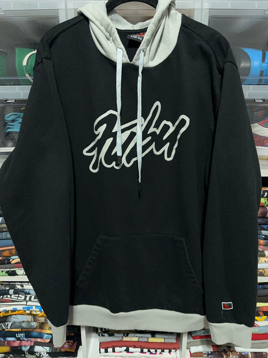 FUBU Spellout Retro Pullover Hoodie Large