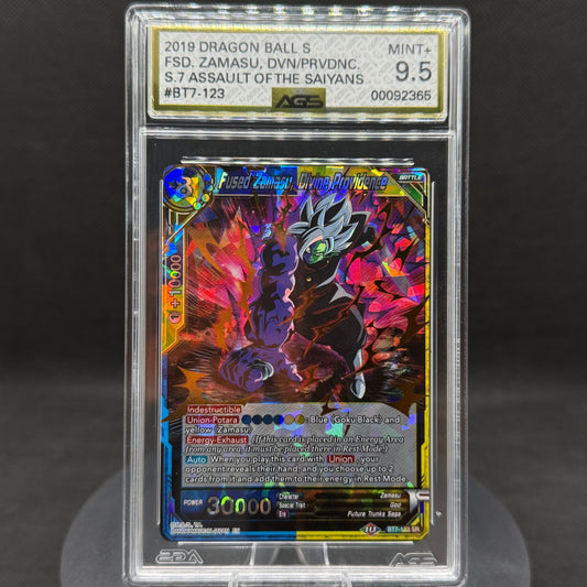 Dragon Ball Super Assault of Saiyans Fused Zamasu Divine SR BT7-123 AGS MINT 9.5