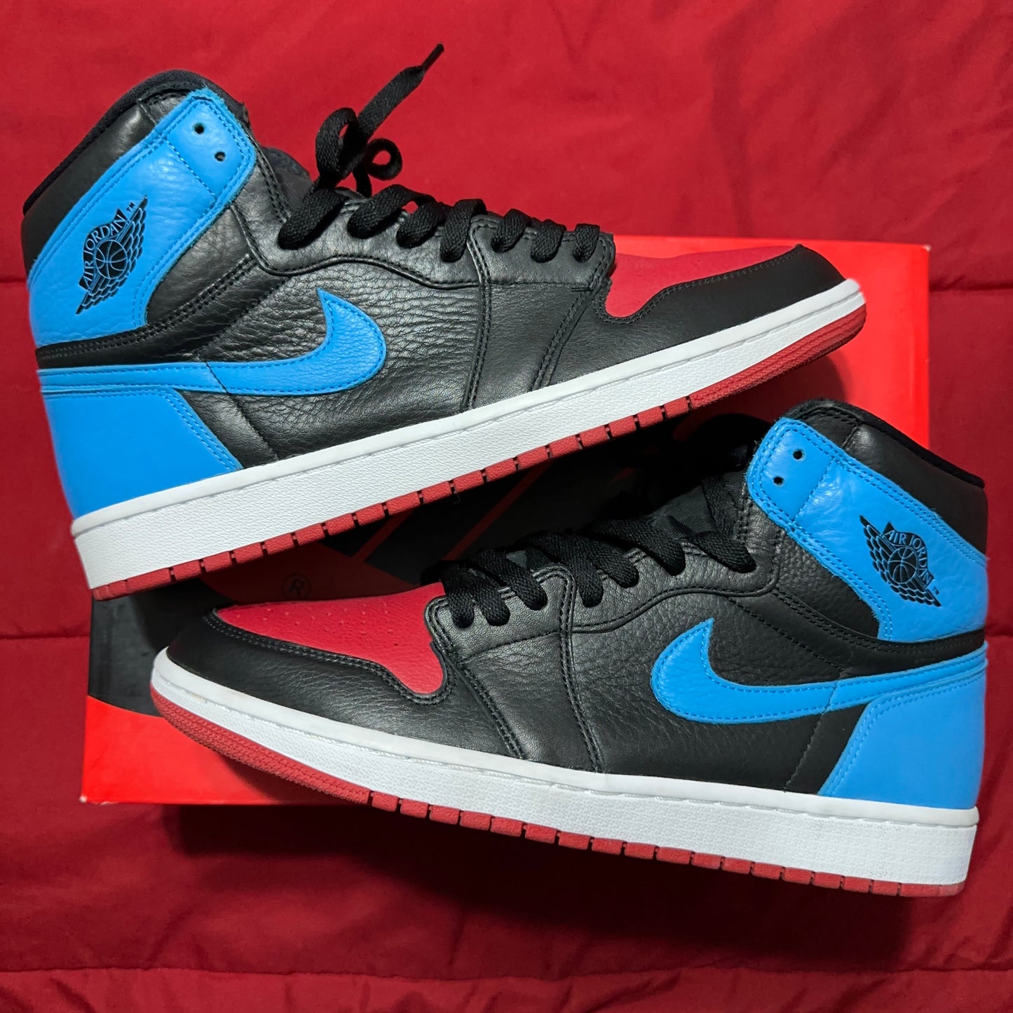 Nike Air Jordan 1 High Retro OG UNC To Chicago Mens Size 10.5 Womens Size 12