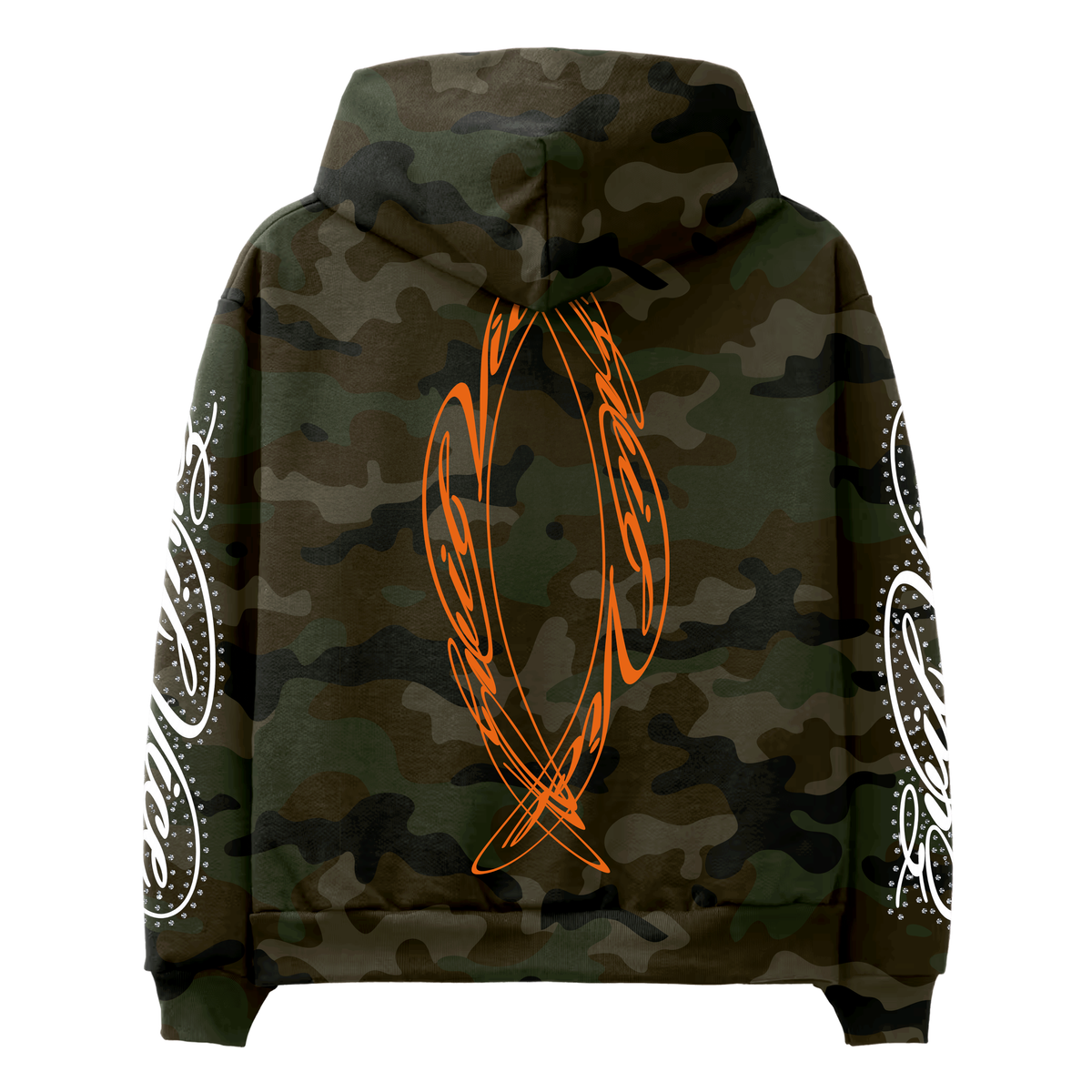 EVIL VICE EV STAR FULL ZIP CAMO HOODIE