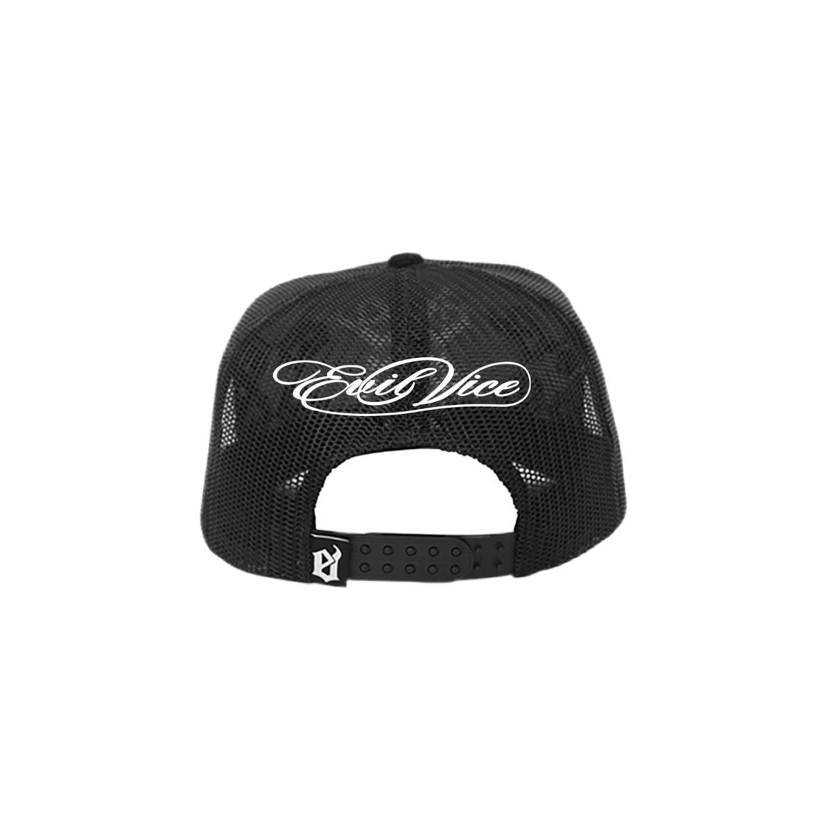 EVIL VICE STAR CORDUROY MONOGRAM TRUCKER HAT