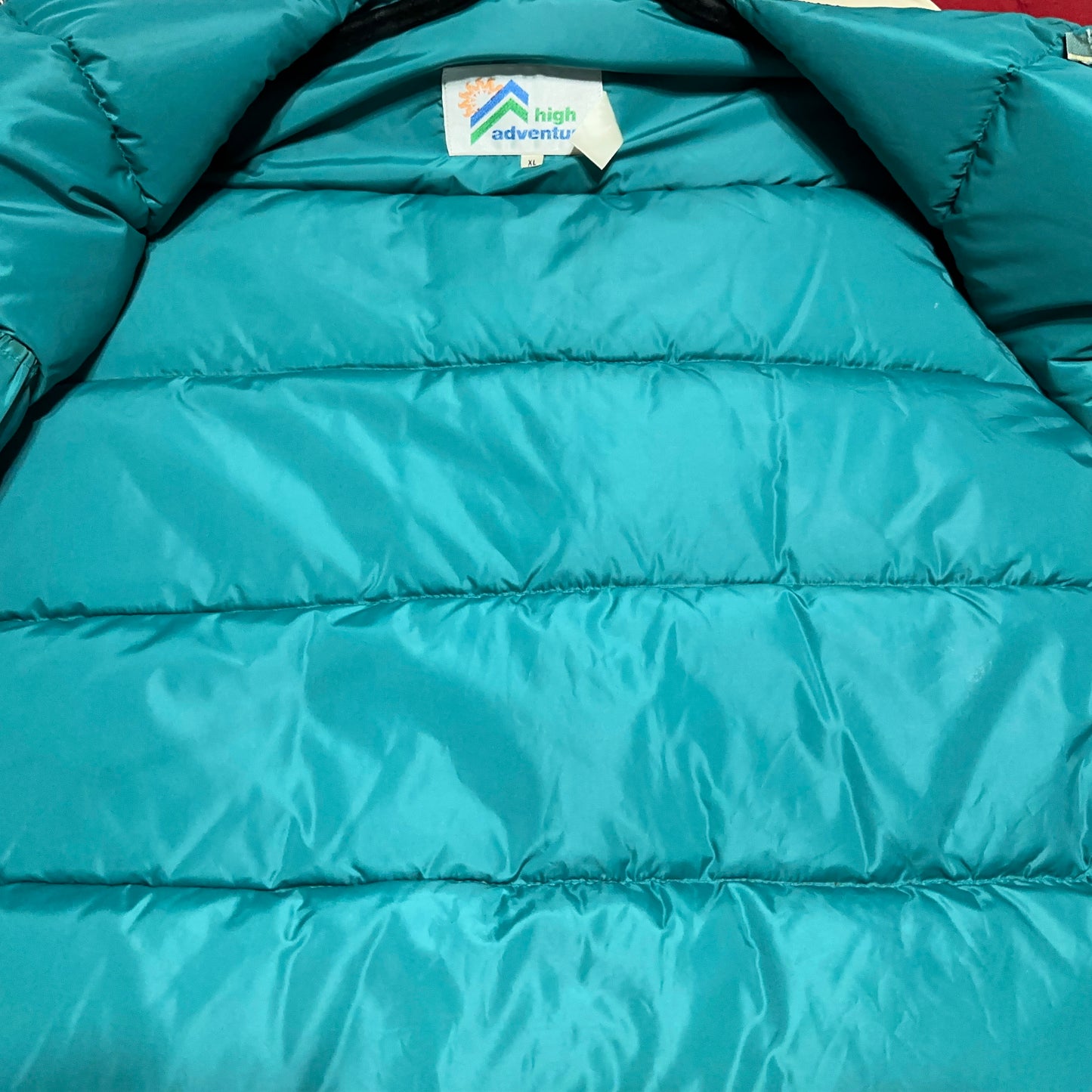 Vintage High Adventure Down Filled Full Zip Puffer Vest XL