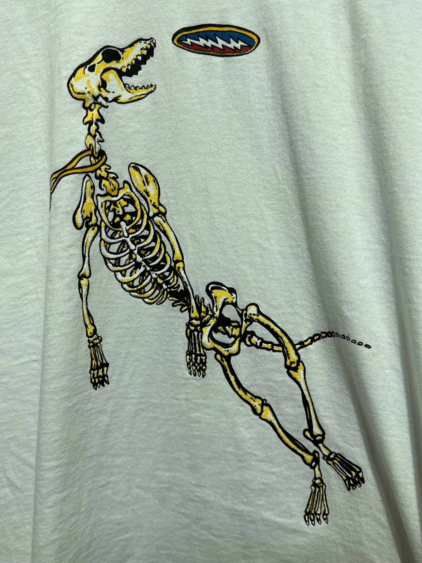 Vintage Grateful Dead Dog Skeleton Single Stitch Graphic Tee XXL