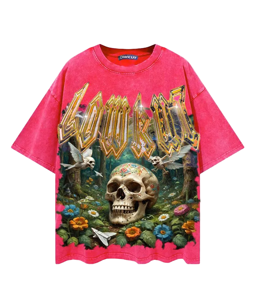 LOWKUT FOREST OF DEATH CRYSTAL RHINESTONE TEE