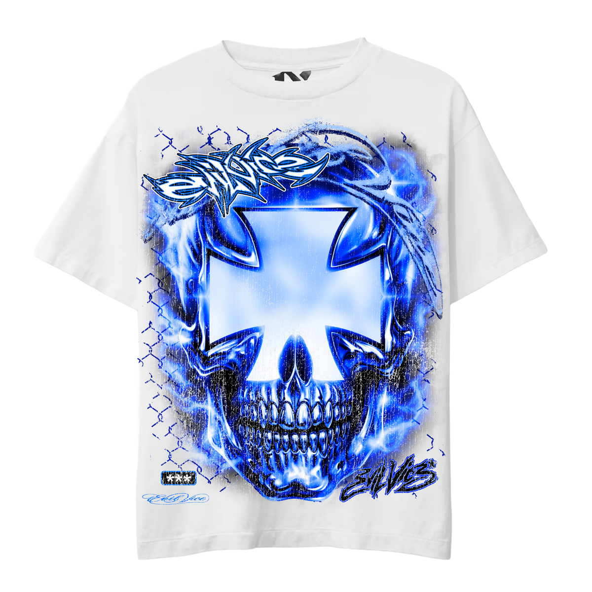 EVIL VICE CHROME CROSS TEE