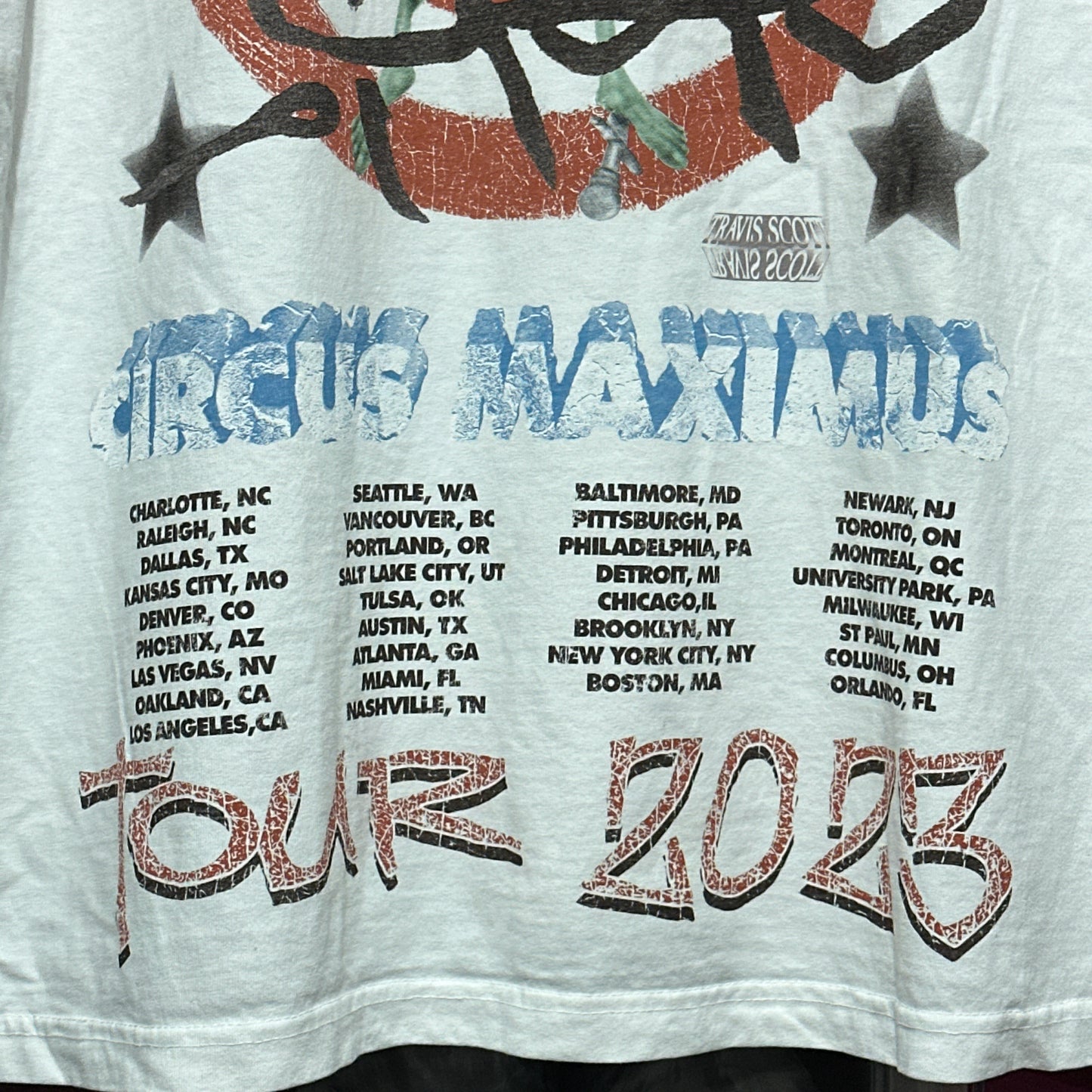 Travis Scott Utopia Circus Maximus Goblin Tour Tee Medium