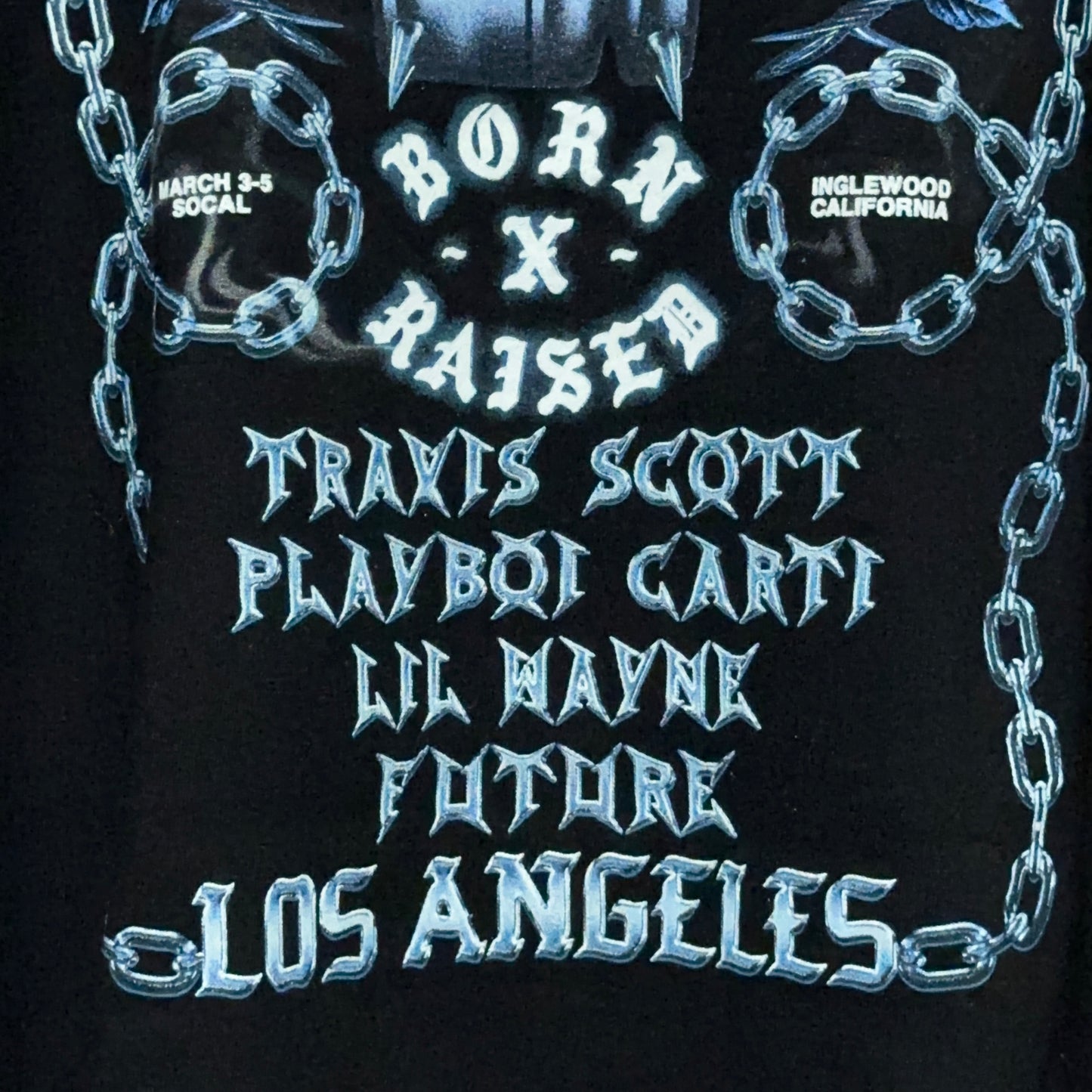 Born x Raised Rolling Loud T-Shirt XXL Travis Scott Playboi Carti Lil Wayne Future Tour