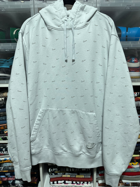 Nike All Over Print Swoosh Hoodie XL