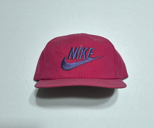 Vintage 90s Nike Embroidered Swoosh Nylon Snapback Hat