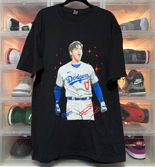 Los Angeles Dodgers Shohei Ohtani Player Photo Tee XL
