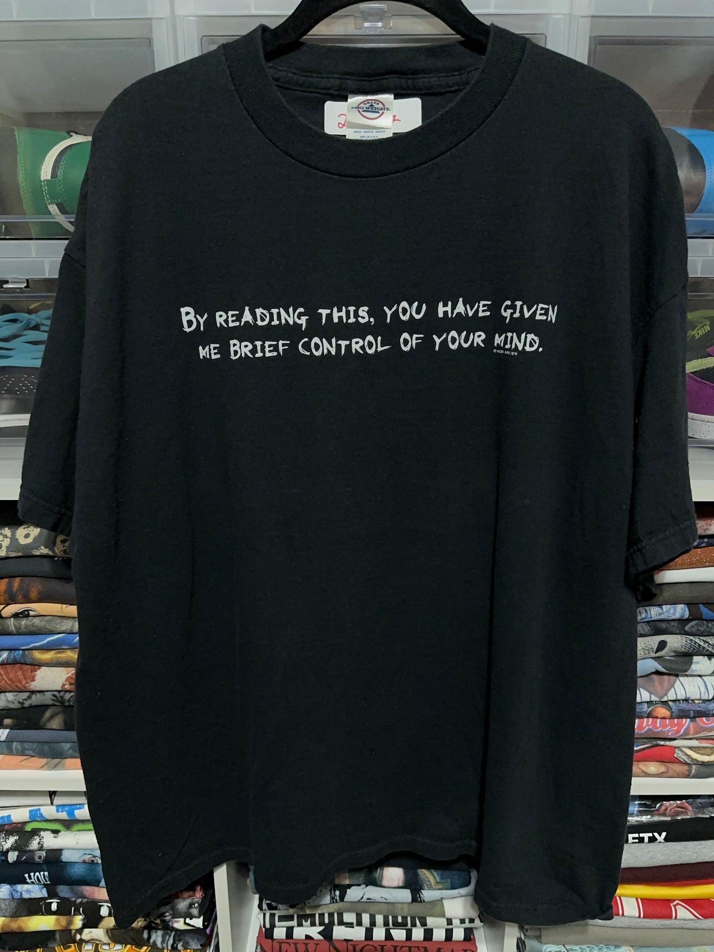 Vintage Y2K By Reading This Funny Humor Graphic Tee XL