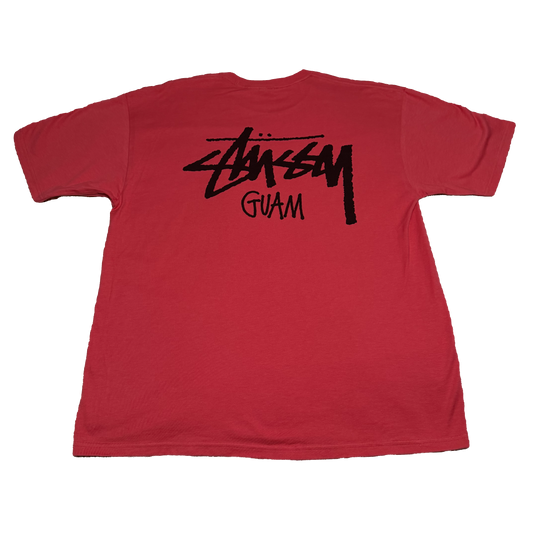 STUSSY GUAM LOGO SCRIPT GRAPHIC TEE XL