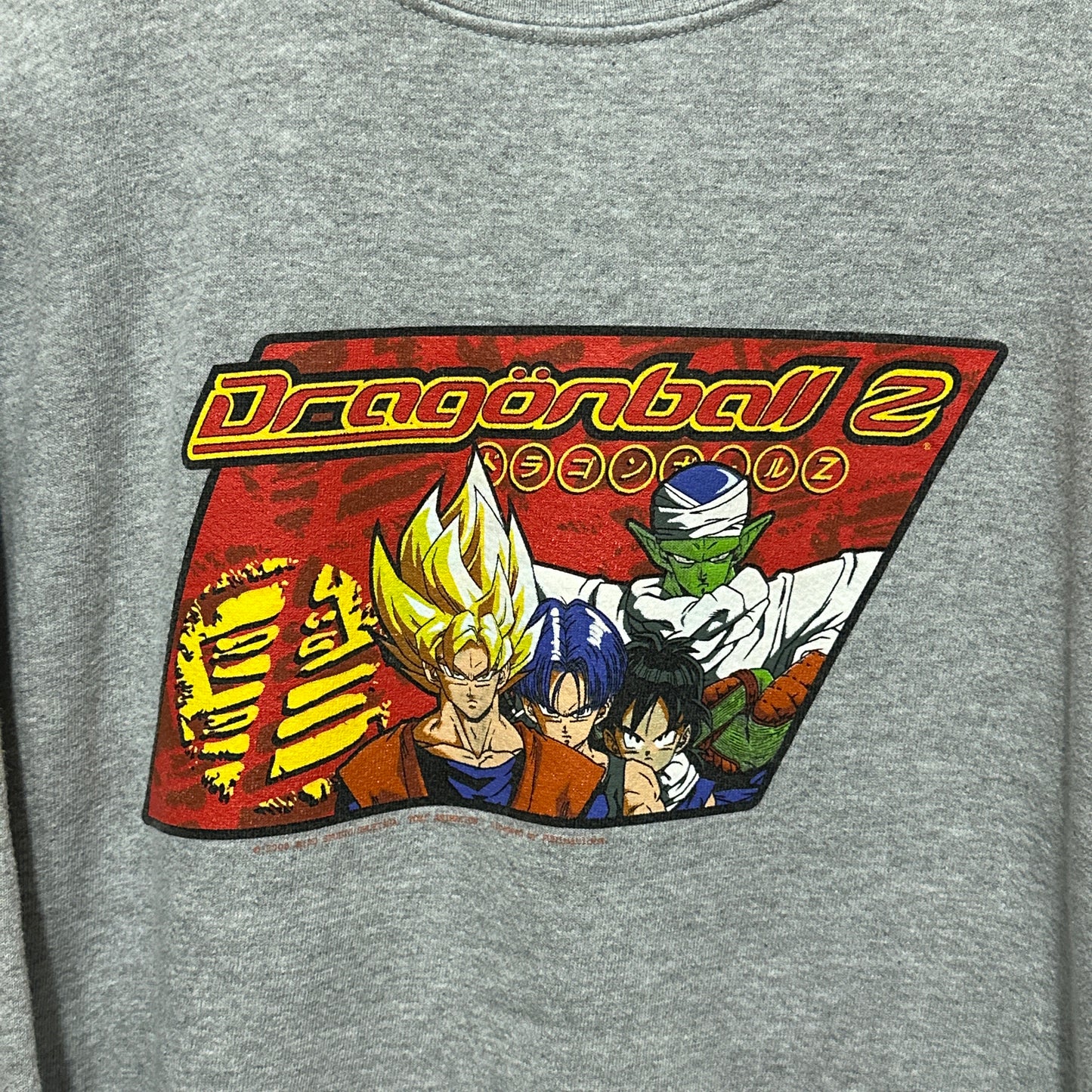 Vintage Y2K Dragon Ball Z Anime Graphic Sweatshirt Crewneck RARE Medium