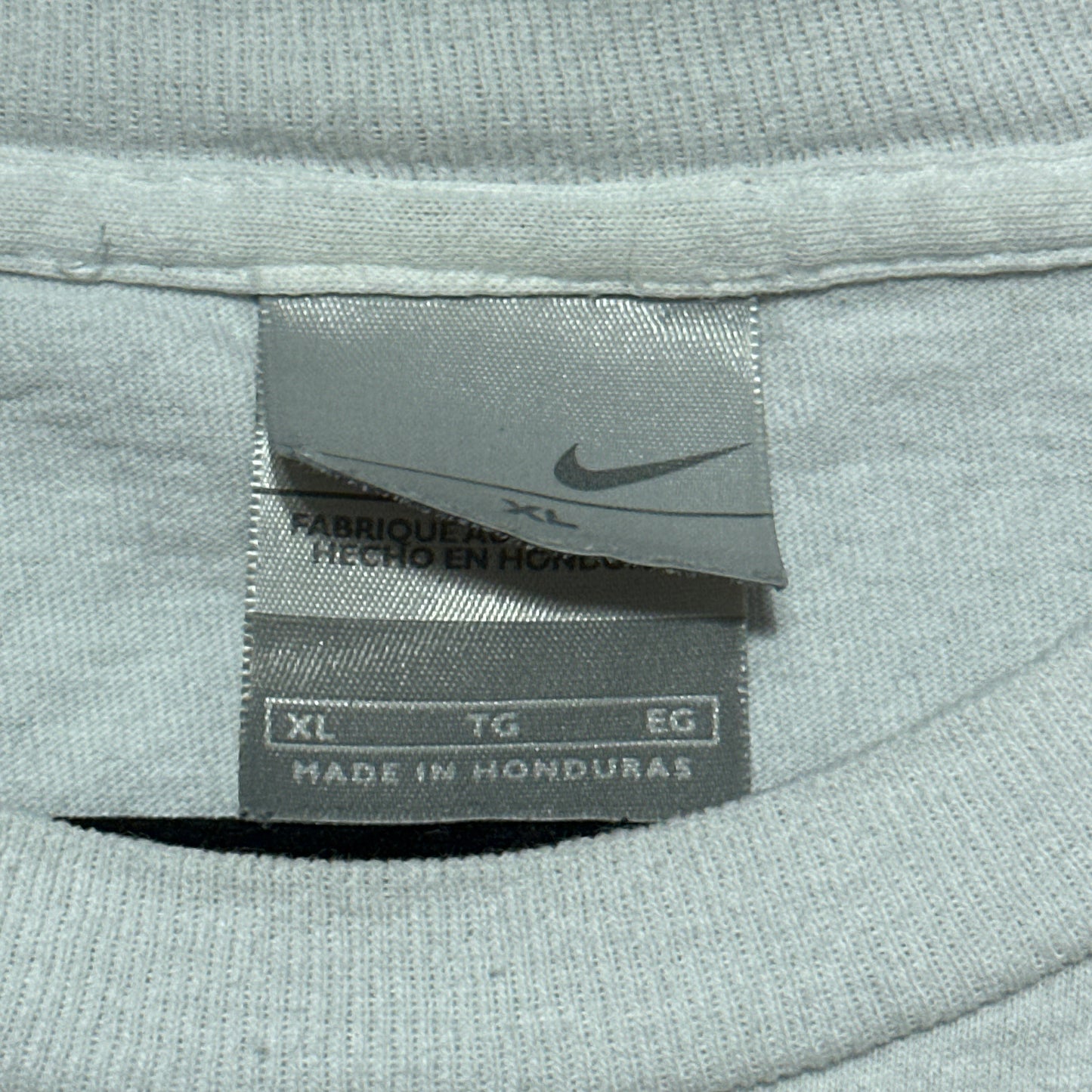 Y2K Nike Spellout Silver Tag T-Shirt XL