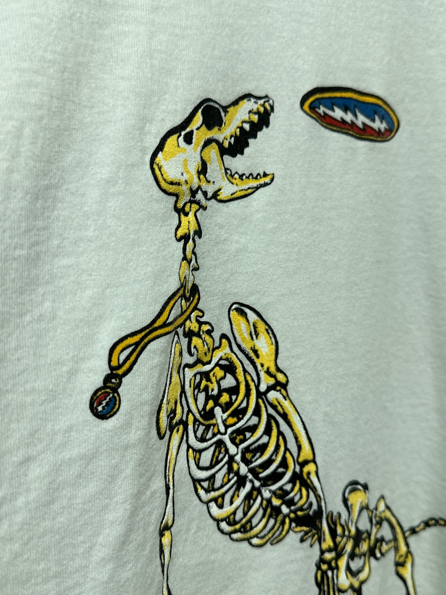 Vintage Grateful Dead Dog Skeleton Single Stitch Graphic Tee XXL