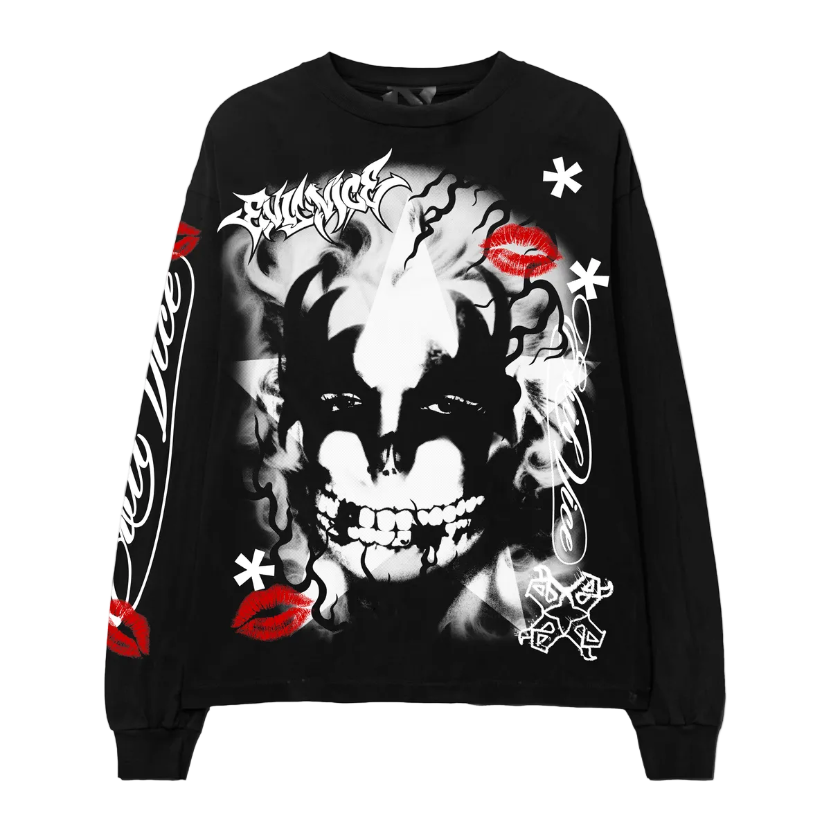 EVIL VICE FACES LONG SLEEVE TEE