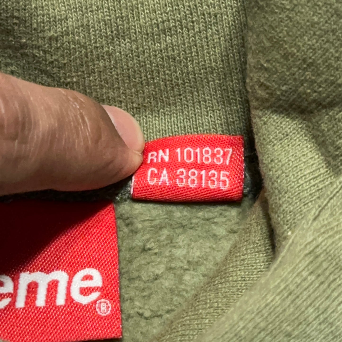 Supreme The Crow Hoodie XL Olive FW21