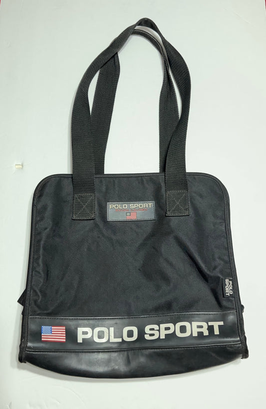 Vintage Polo Sport Zipper Messenger Tote Bag
