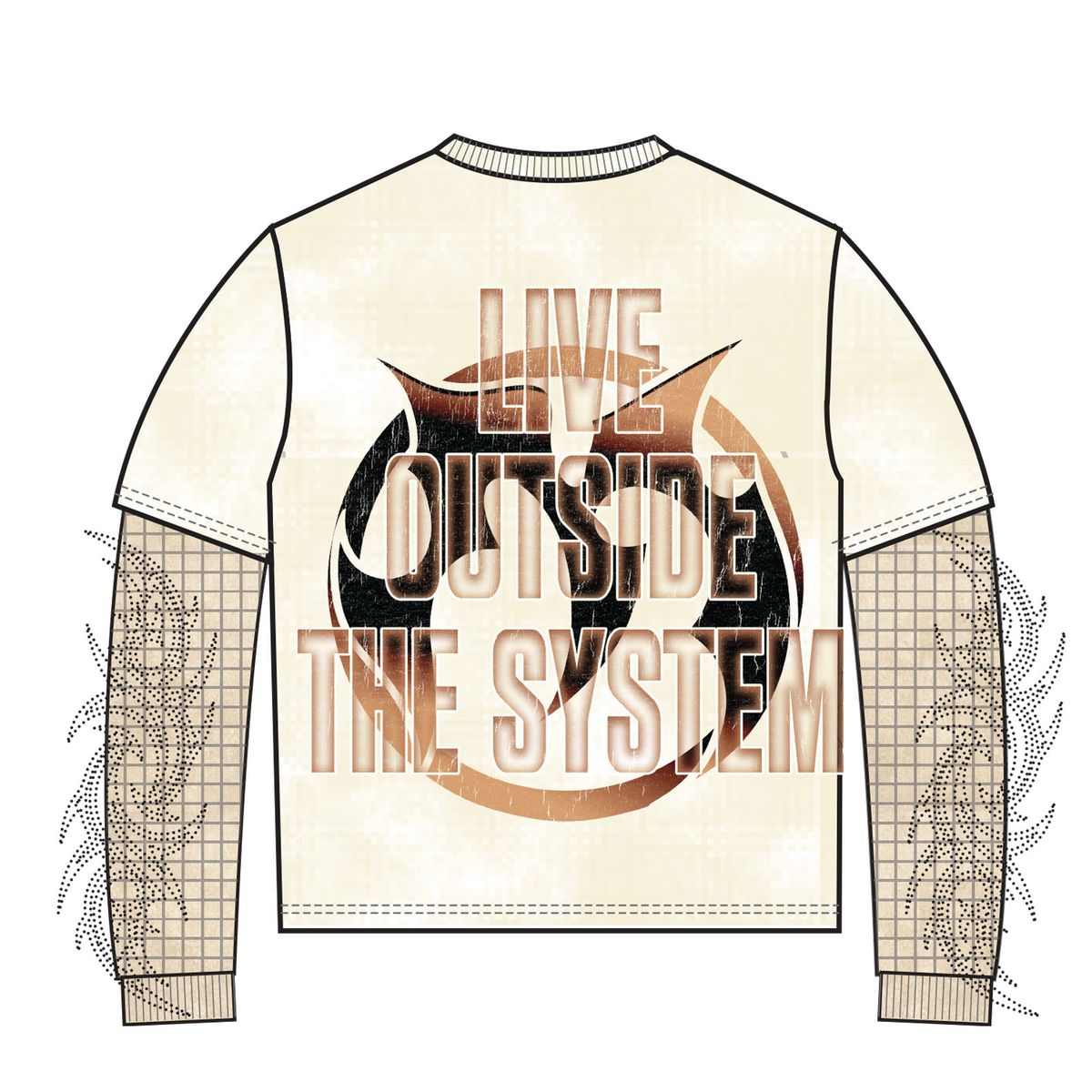MAJESTIK LIVING FOR THE RIDE LONG SLEEVE THERMAL TEE