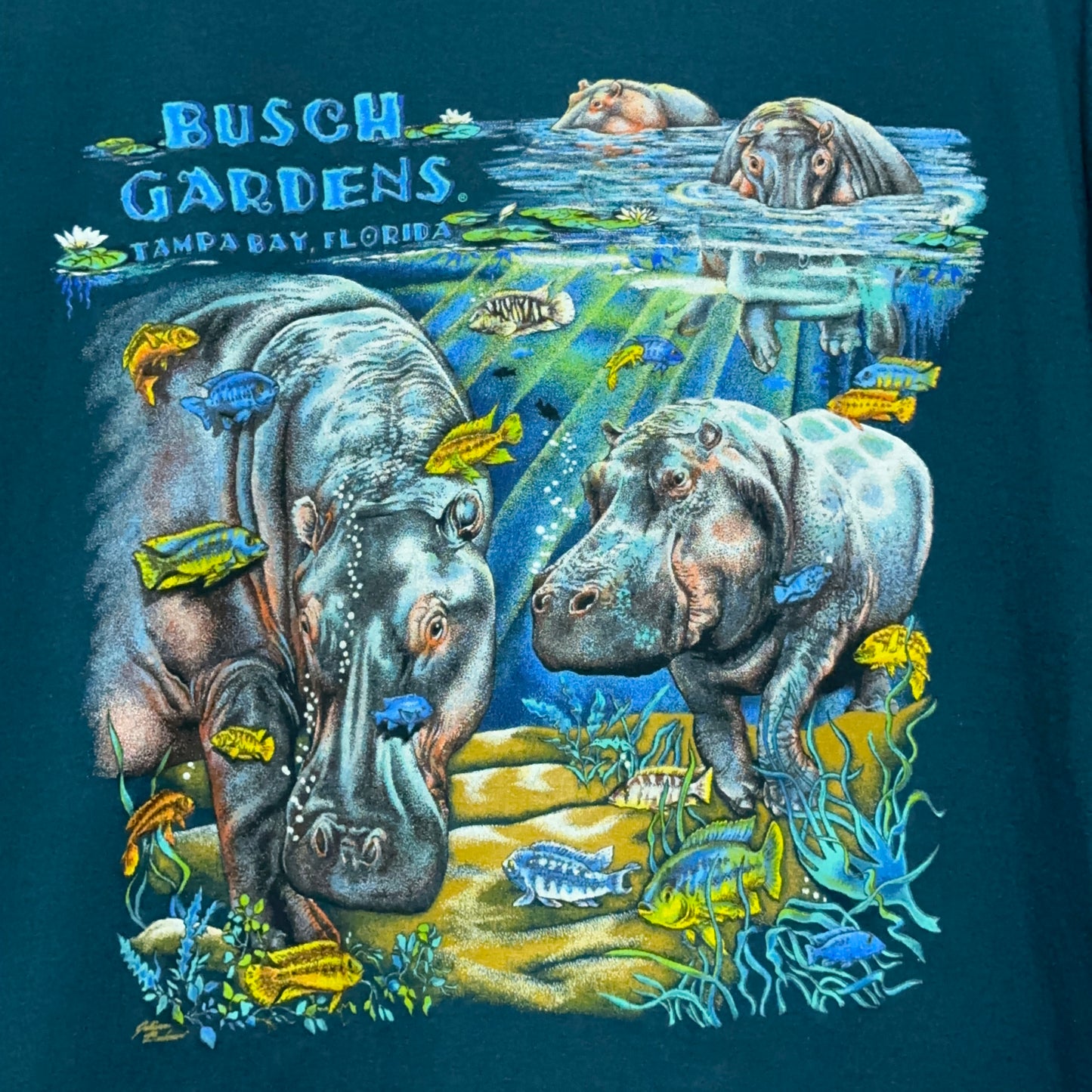 Vintage 90s Busch Gardens T-Shirt XL