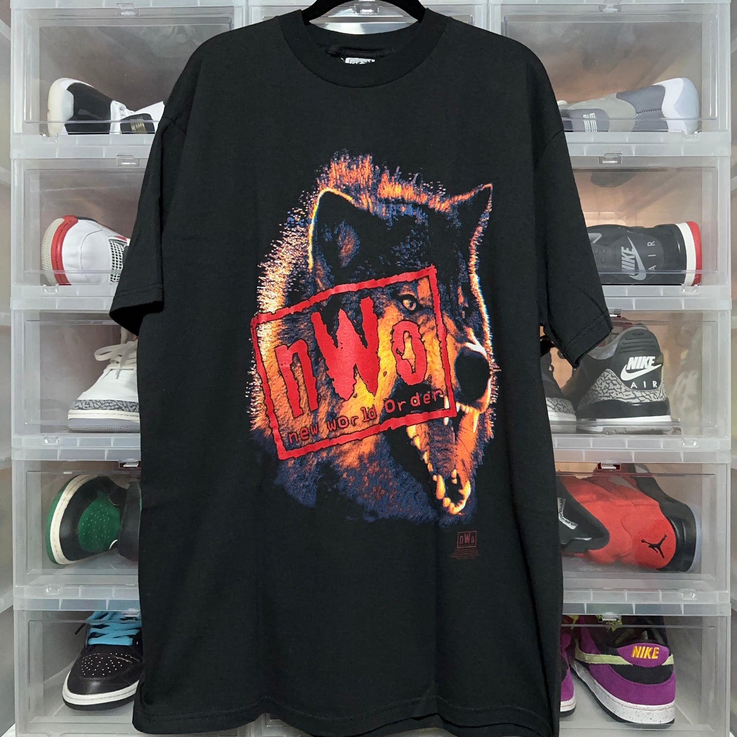 Vintage WCW NWO Wolfpac Graphic Wrestling Tee XL