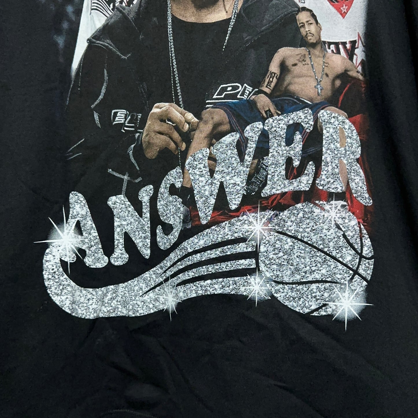 Allen Iverson The Answer Photo Rap Tee XL