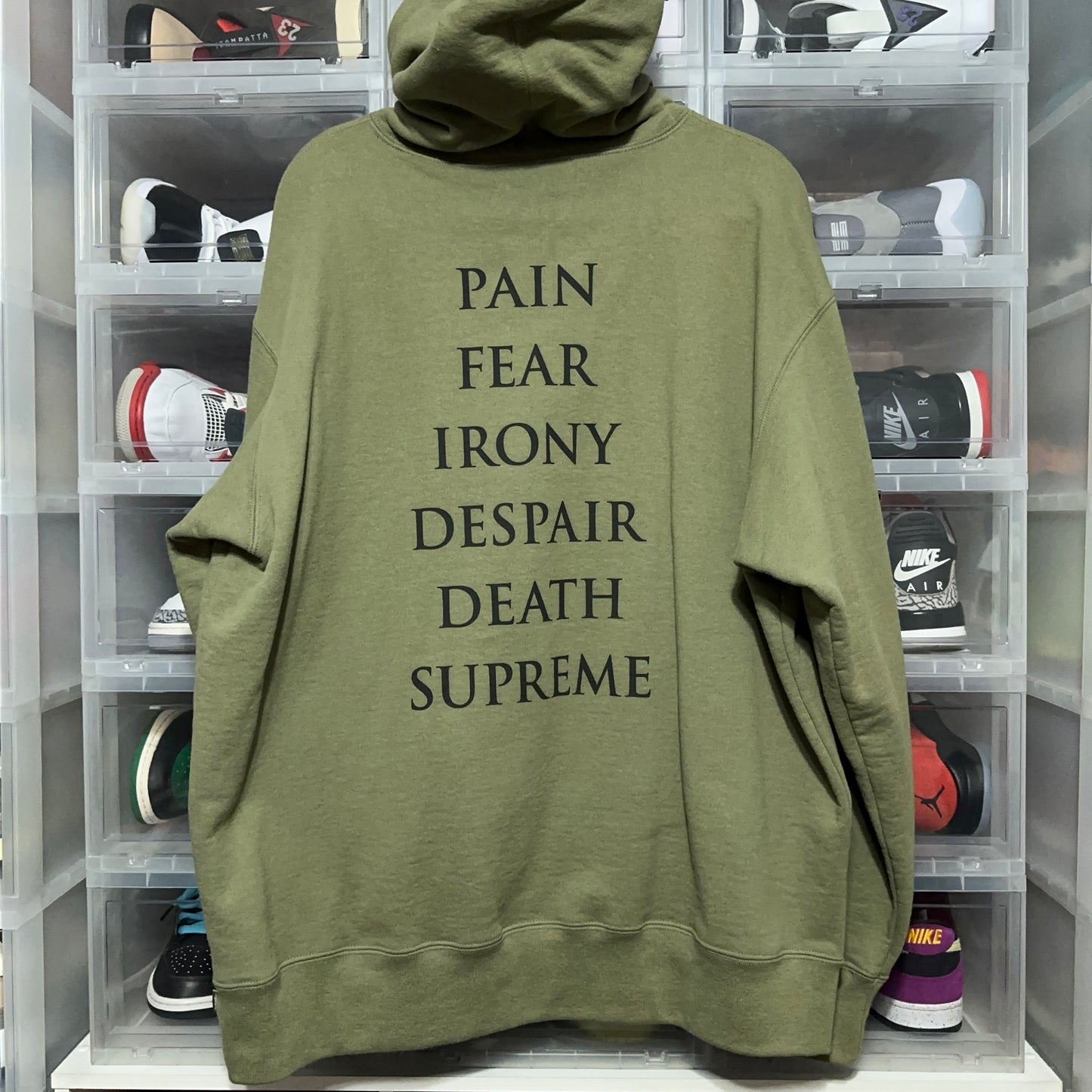 Supreme The Crow Hoodie XL Olive FW21